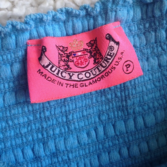 Juicy Couture Turquoise Terry Cloth Dress/Coverup - Picture 4 of 5